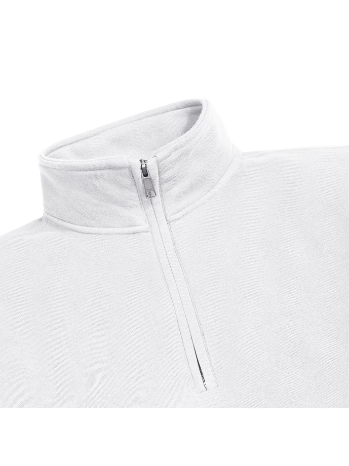 Vanity Fair Lingerie Authentic Quarter Zip Sweat White 8