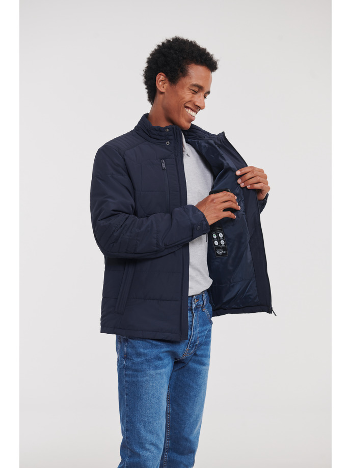 Vanity Fair Lingerie Men's Cross Jacket French Navy 4
