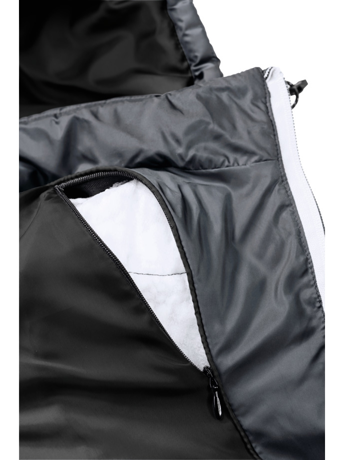 Vanity Fair Lingerie Men's Hooded Nano Jacket Iron Grey 11