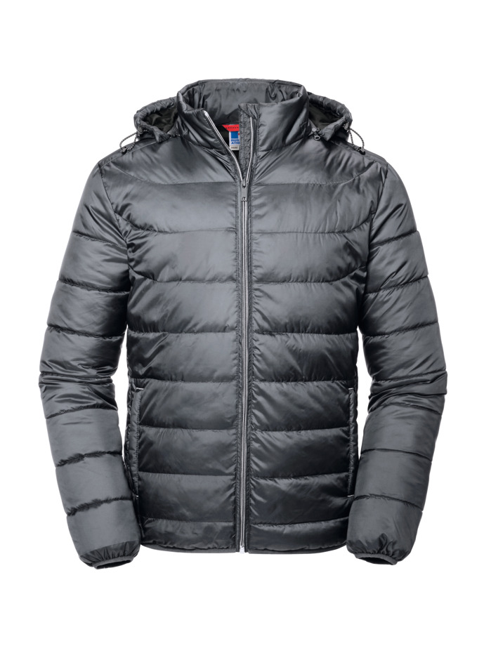 Vanity Fair Lingerie Men's Hooded Nano Jacket Iron Grey 5
