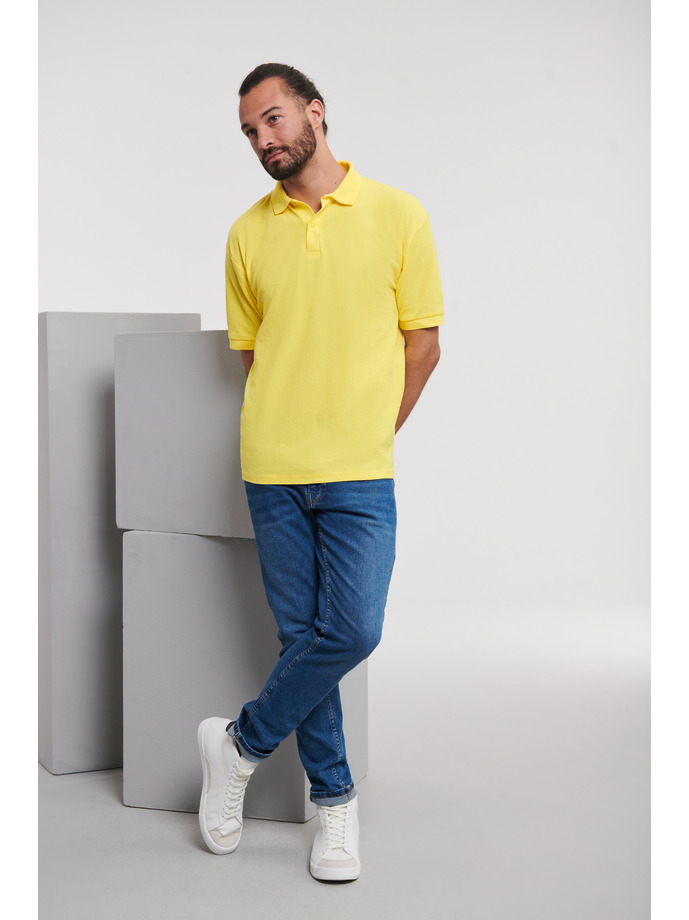 Vanity Fair Lingerie Men's Classic Polycotton Polo Yellow 4