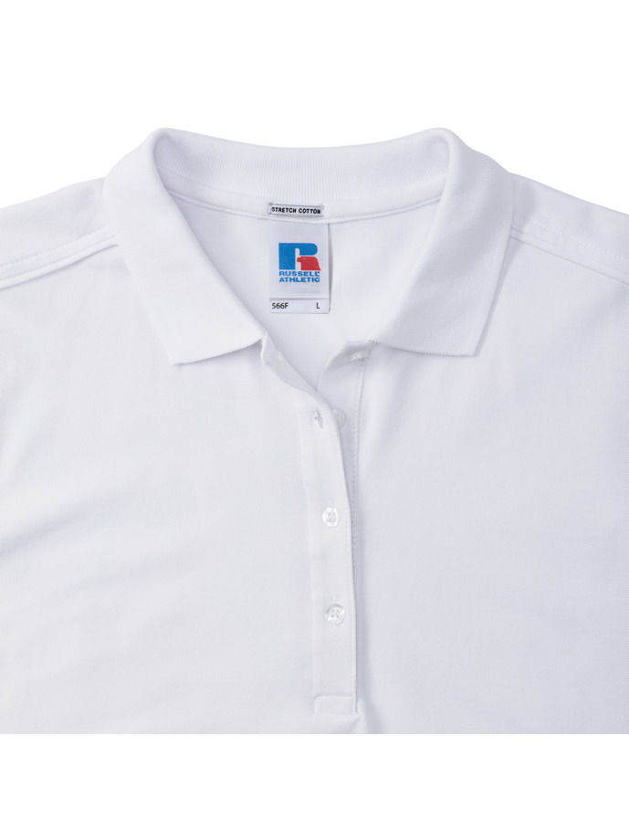 Vanity Fair Lingerie Ladies' Fitted Stretch Polo White 9