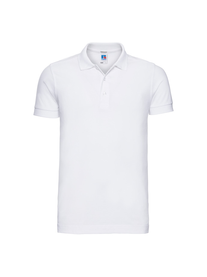 Vanity Fair Lingerie Men's Fitted Stretch Polo White 5
