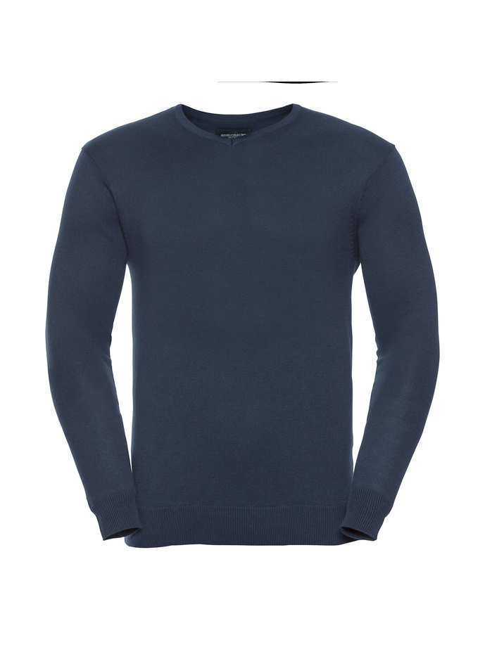 Vanity Fair Lingerie Men's V-Neck Knitted Pullover French Navy 5