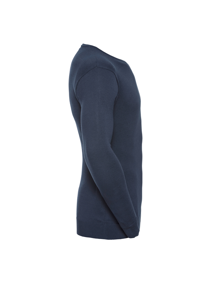 Vanity Fair Lingerie Men's V-Neck Knitted Pullover French Navy 7