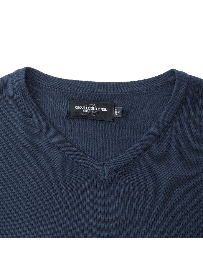 Vanity Fair Lingerie Men's V-Neck Knitted Pullover French Navy 8
