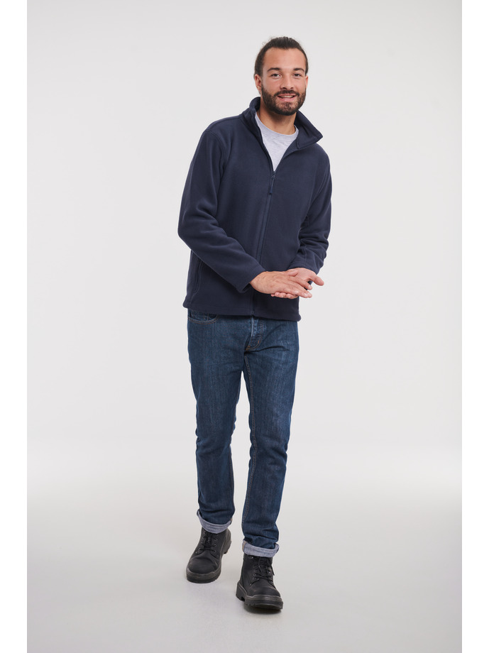 Vanity Fair Lingerie Men's Full Zip Outdoor Fleece French Navy 4