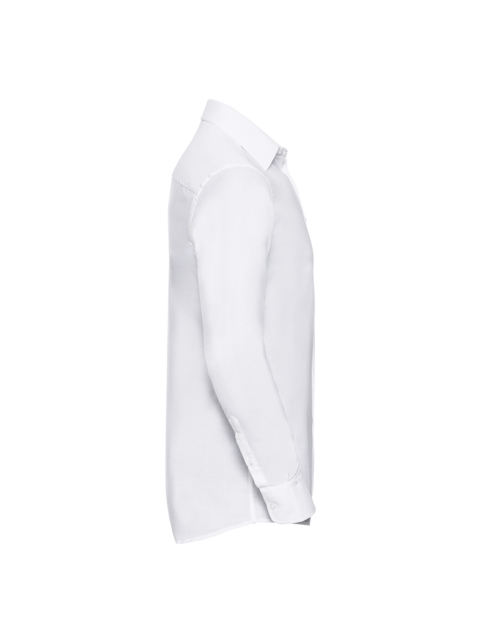 Vanity Fair Lingerie Men's Long Sleeve Tailored Oxford Shirt White 7