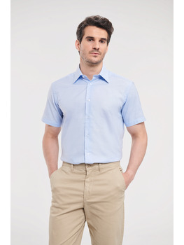 Men's Short Sleeve Tailored Oxford Shirt