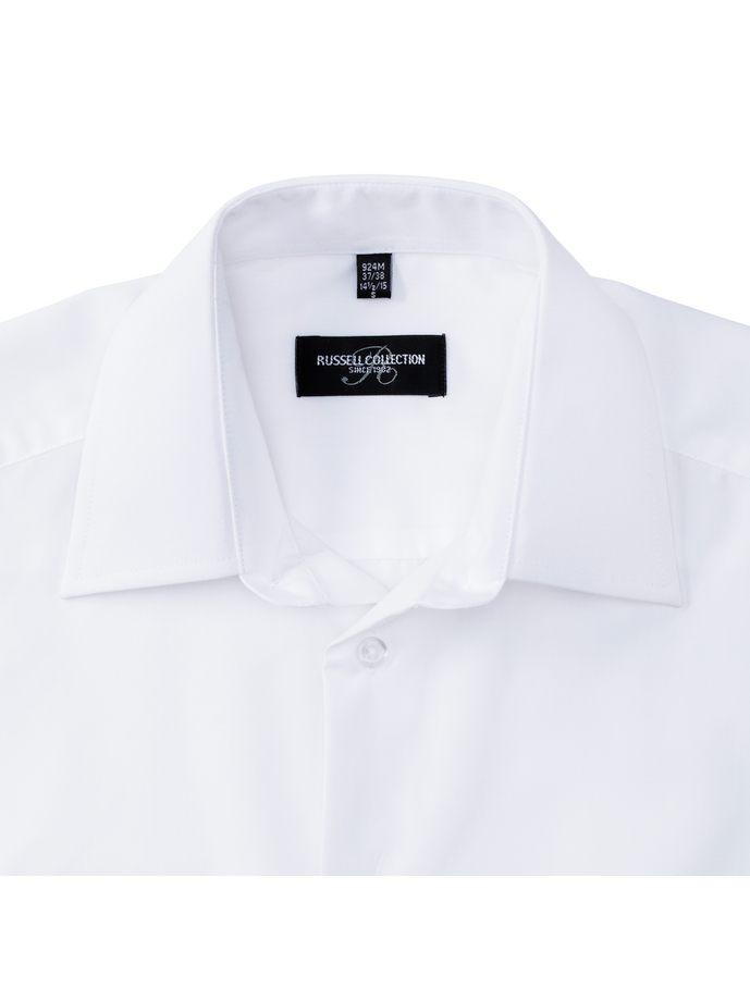 Vanity Fair Lingerie Men's Long Sleeve Tailored Polycotton Poplin Shirt White 10