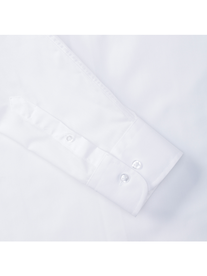 Vanity Fair Lingerie Men's Long Sleeve Tailored Polycotton Poplin Shirt White 8