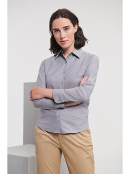 Ladies' Long Sleeve Tailored Oxford Shirt