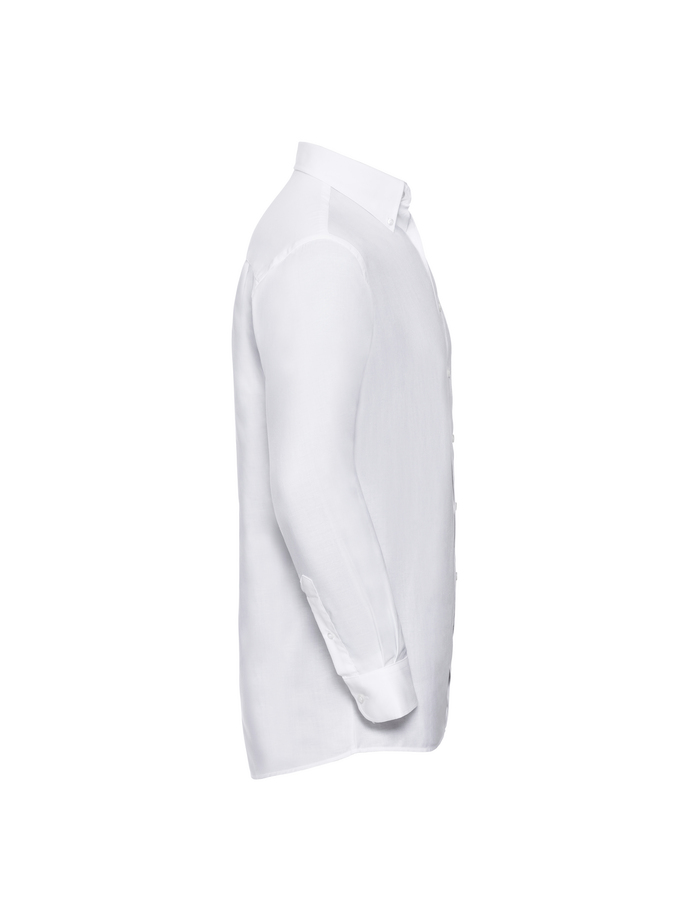 Vanity Fair Lingerie Men's Long Sleeve Classic Oxford Shirt White 7
