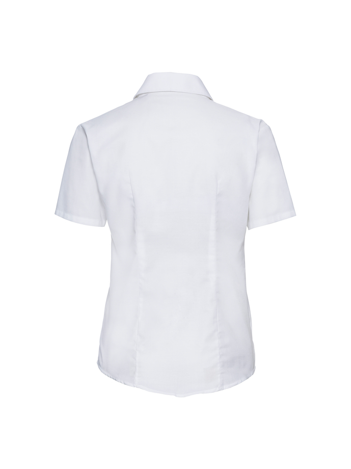 Vanity Fair Lingerie Ladies' Short Sleeve Tailored Oxford Shirt White 6