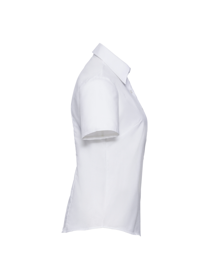 Vanity Fair Lingerie Ladies' Short Sleeve Tailored Oxford Shirt White 7
