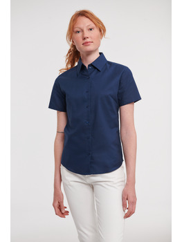 Ladies' Short Sleeve Tailored Oxford Shirt