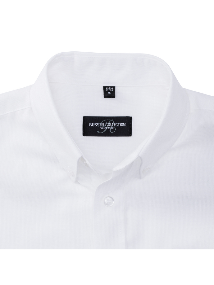 Vanity Fair Lingerie Men's Short Sleeve Classic Oxford Shirt White 9