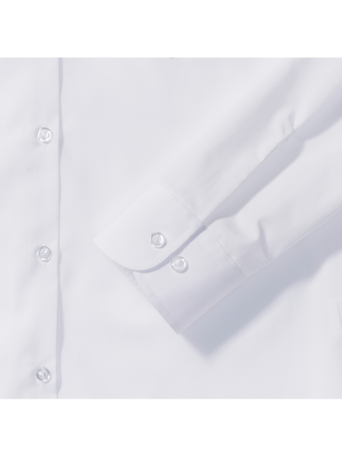 Vanity Fair Lingerie Ladies' Long Sleeve Classic Polycotton Poplin Shirt White 9