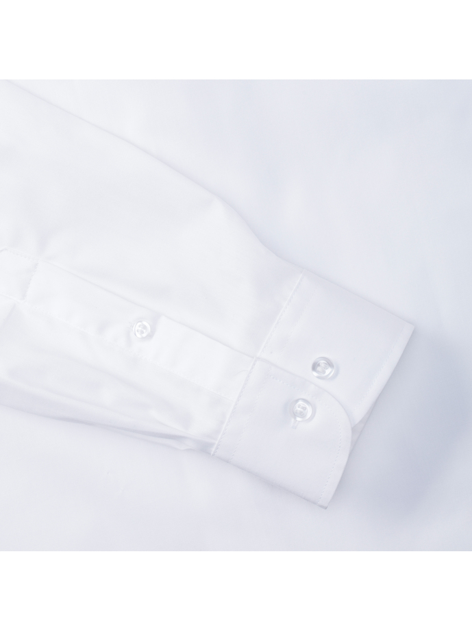Vanity Fair Lingerie Men's Long Sleeve Classic Polycotton Poplin Shirt White 9