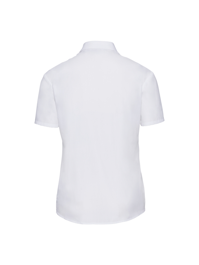 Vanity Fair Lingerie Ladies' Short Sleeve Classic Polycotton Poplin Shirt White 6