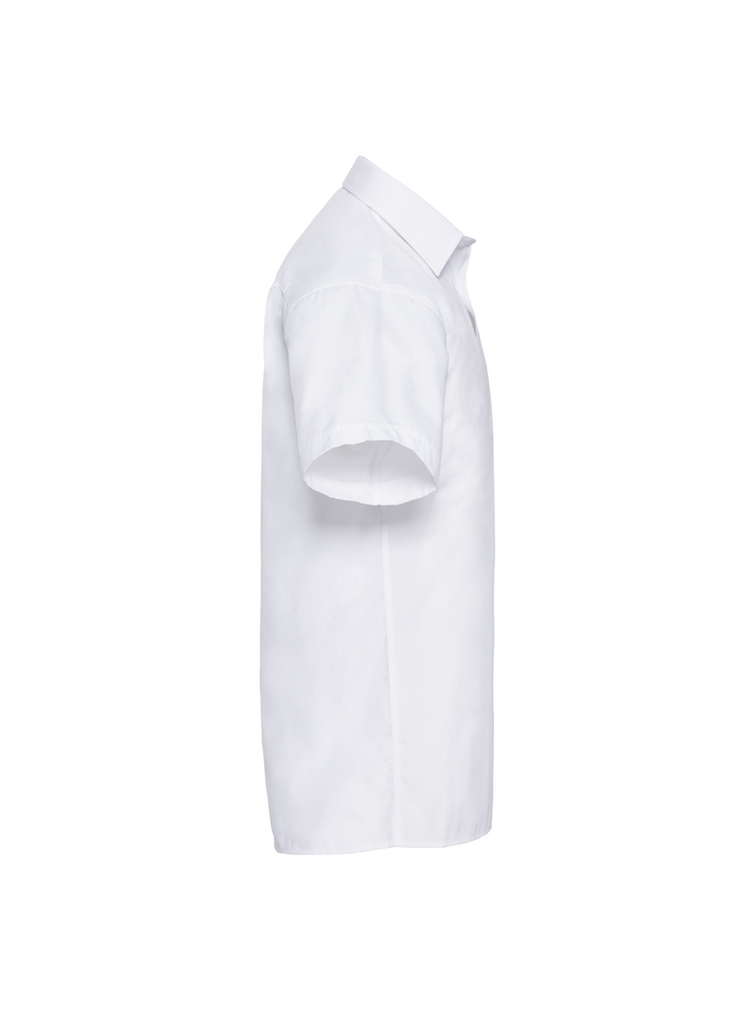 Vanity Fair Lingerie Men's Short Sleeve Classic Polycotton Poplin Shirt White 7