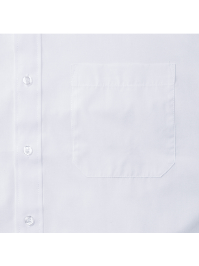Vanity Fair Lingerie Men's Short Sleeve Classic Polycotton Poplin Shirt White 8