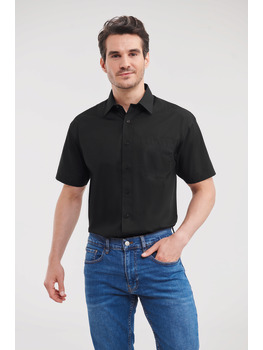 Men's Short Sleeve Classic Polycotton Poplin Shirt