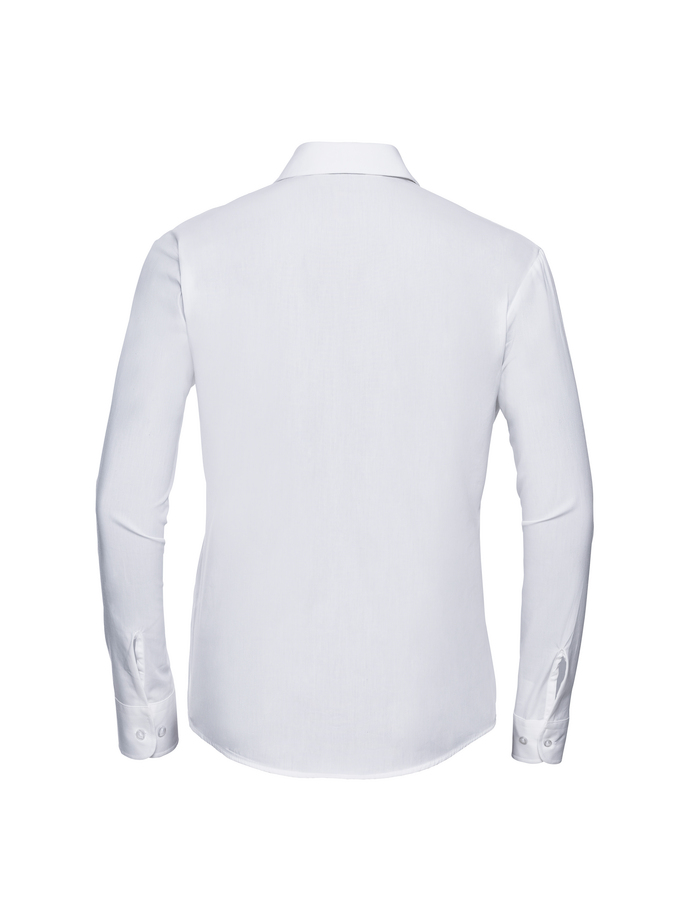 Vanity Fair Lingerie Ladies' Long Sleeve Classic Pure Cotton Poplin Shirt White 6
