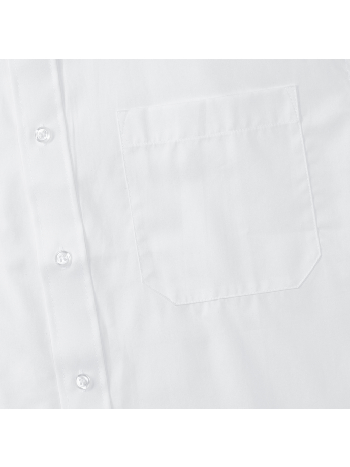 Vanity Fair Lingerie Men's Long Sleeve Classic Pure Cotton Poplin Shirt White 8