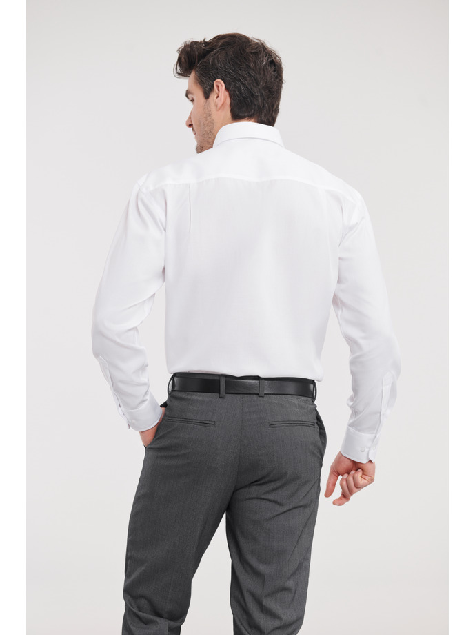 Vanity Fair Lingerie Men's Long Sleeve Classic Ultimate Non-Iron Shirt White 2