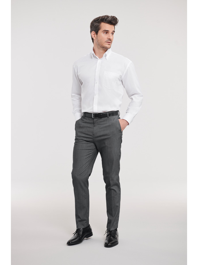 Vanity Fair Lingerie Men's Long Sleeve Classic Ultimate Non-Iron Shirt White 4