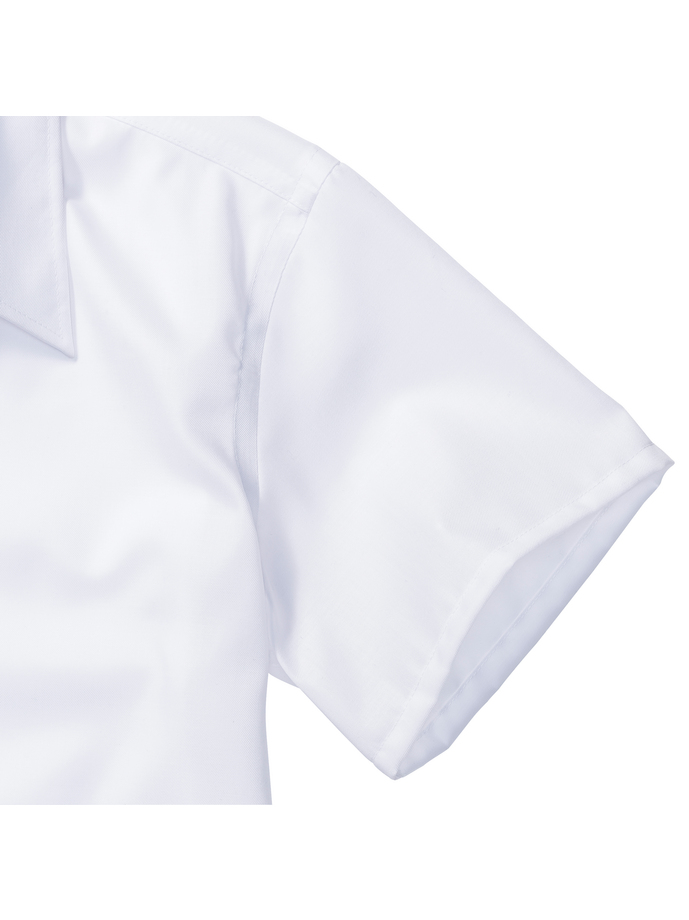 Vanity Fair Lingerie Ladies' Short Sleeve Tailored Ultimate Non-Iron Shirt White 10