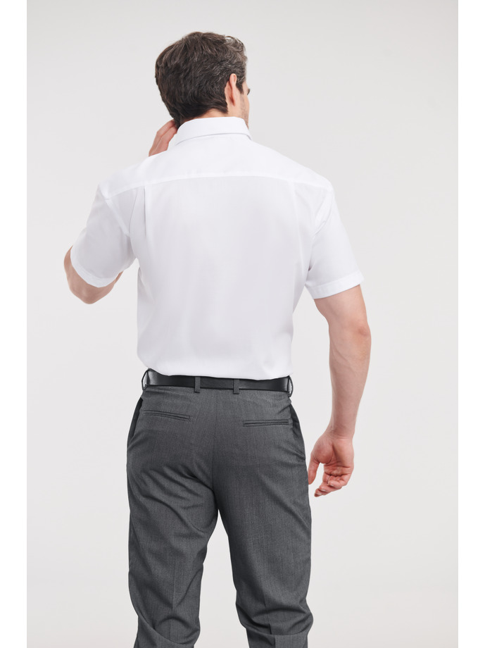 Vanity Fair Lingerie Men's Short Sleeve Classic Ultimate Non-Iron Shirt White 2