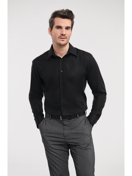 Vanity Fair Lingerie Men's Long Sleeve Tailored Ultimate Non-Iron Shirt White 1