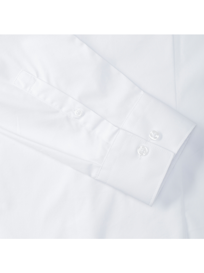 Vanity Fair Lingerie Men's Long Sleeve Fitted Ultimate Stretch Shirt White 8