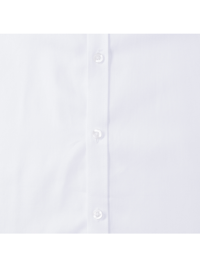 Vanity Fair Lingerie Men's Long Sleeve Tailored Herringbone Shirt White 9
