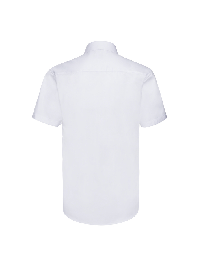 Vanity Fair Lingerie Men's Short Sleeve Tailored Herringbone Shirt White 6